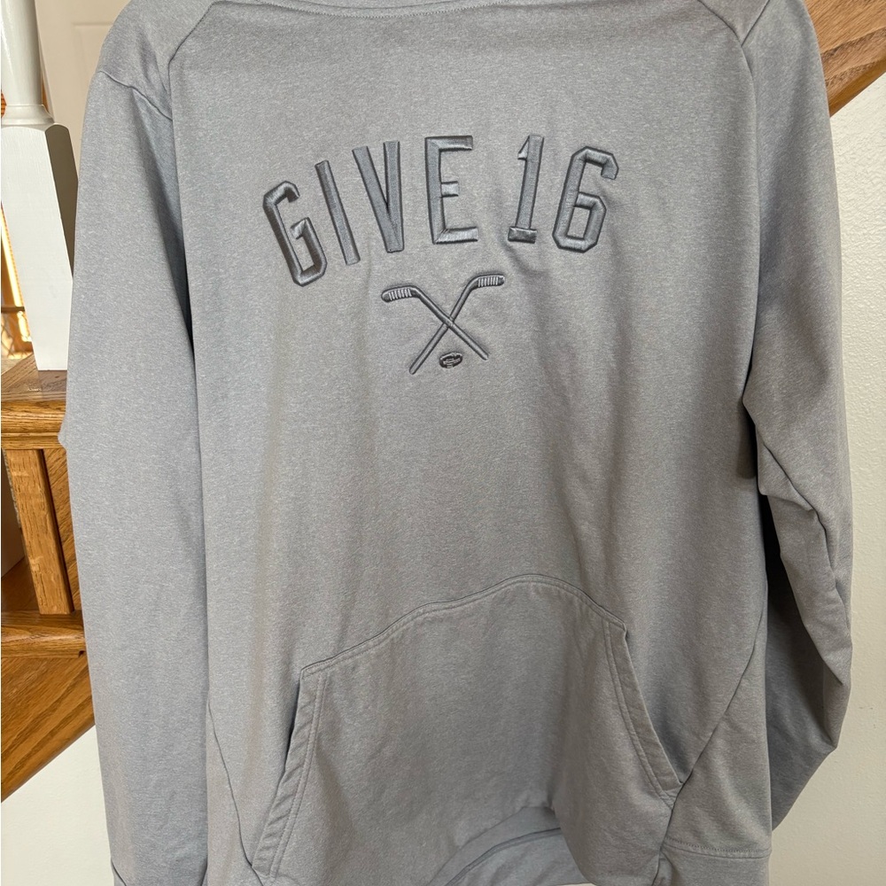 Gray Sweatshirt with Athletic Design